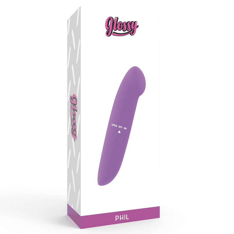 Glossy Phil Vibrator Purple Clitoral Stimulators | SEX Shop Ireland 6