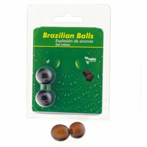 Taloka – 2 Brazilian Balls Chocolate Intimate Gel Flavours Lubes | SEX Shop Ireland