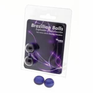 Taloka – 2 Brazilian Balls Electric Vibrating Effect Exciting Gel Flavours Lubes | SEX Shop Ireland