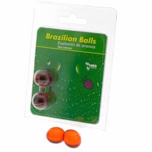 Taloka – 2 Brazilian Balls Strawberry Intimate Gel Flavours Lubes | SEX Shop Ireland