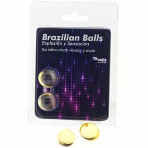 Taloka – 2 Brazilian Balls Vibrating & Shock Effect Exciting Gel Flavours Lubes | SEX Shop Ireland