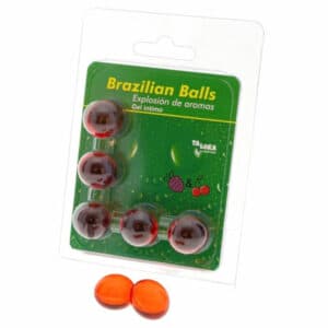 Taloka – 5 Brazilian Balls Strawberry & Cherry Intimate Gel Flavours Lubes | SEX Shop Ireland