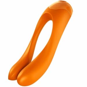 Satisfyer Candy Cane Finger Vibrator Orange Clitoral Stimulators | SEX Shop Ireland