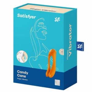 Satisfyer Candy Cane Finger Vibrator Orange Clitoral Stimulators | SEX Shop Ireland 3