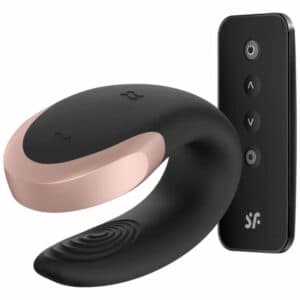 Satisfyer Double Love Luxury Partner Vibrator – Black Sex Toys | SEX Shop Ireland
