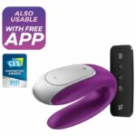 Satisfyer Double Fun Partner Vibrator – Purple Clitoral Stimulators | SEX Shop Ireland 17