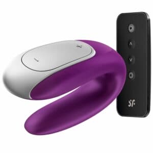 Satisfyer Double Fun Partner Vibrator – Purple Clitoral Stimulators | SEX Shop Ireland 3