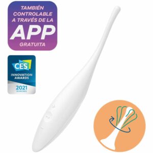 Satisfyer Twirling Joy Clit Tip Stimulating – White Clitoral Stimulators | SEX Shop Ireland