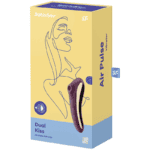 Satisfyer Dual Kiss Clit Stimulating – Wine Red Clitoral Sucking Vibrator | SEX Shop Ireland 11