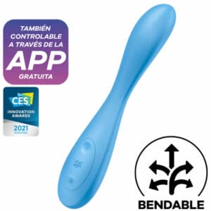 Satisfyer G-spot Flex 4+ Multi Vibrator – Blue Clitoral Stimulators | SEX Shop Ireland