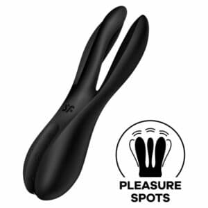 Satisfyer Threesome 2 Vibrator – Black Clitoral Stimulators | SEX Shop Ireland