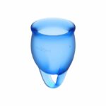 Satisfyer Feel Confident Menstrual Cup Dark Blue  15+20ml Intimate Care & Parapharmacy | SEX Shop Ireland 9