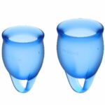 Satisfyer Feel Confident Menstrual Cup Dark Blue  15+20ml Intimate Care & Parapharmacy | SEX Shop Ireland 7
