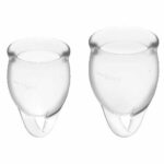 Satisfyer Feel Confident Menstrual Cup Clear  15+20ml Intimate Care & Parapharmacy | SEX Shop Ireland 7