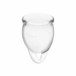 Satisfyer Feel Confident Menstrual Cup Clear  15+20ml Intimate Care & Parapharmacy | SEX Shop Ireland 9
