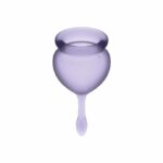 Satisfyer Feel Good Menstrual Cup Purple 15+20ml Intimate Care & Parapharmacy | SEX Shop Ireland 8