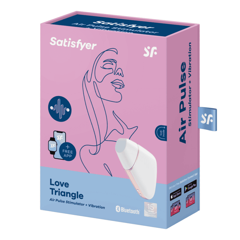 Satisfyer Connect – Love Triangle White / Gold Clitoral Stimulators | SEX Shop Ireland 10