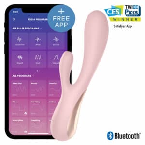 Satisfyer Mono Flex Pink With App Rabbit Vibrators | SEX Shop Ireland
