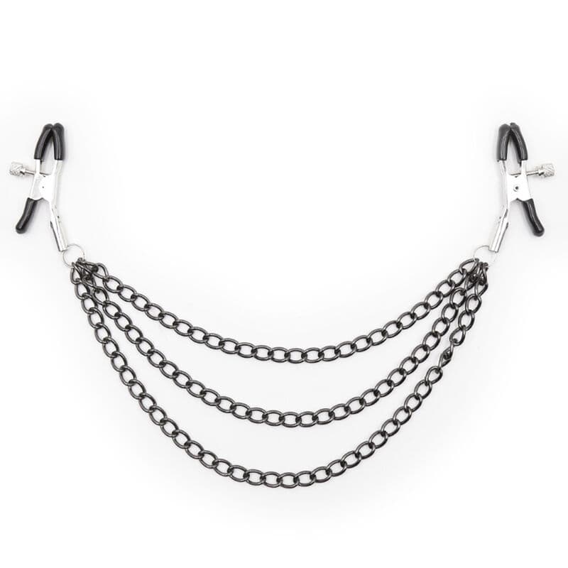 Ohmama Fetish Black Nipple Clamps With Multi Chains BDSM Toys & Accessories | SEXstore.ie 4 Ohmama Fetish Black Nipple Clamps With Multi Chains BDSM Toys & Accessories | SEXstore.ie 4