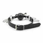 Ohmama Fetish Breatherable Ball Gag With Nipple Clamps BDSM Gags | SEXstore.ie 16