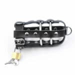 Ohmama Fetish Lockable Leather Penis Cage Metallic Rings Accessories for the penis | SEX Shop Ireland 18