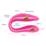 Oninder G-spot & Clitoral Stimulator Pink – Free App Balls, eggs and bullets | SEX Shop Ireland 14