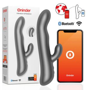 Oninder Vibration & Rotation Black – Free App HI-TECH Vibrators | SEX Shop Ireland