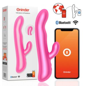 Oninder Vibration & Rotation Pink – Free App HI-TECH Vibrators | SEX Shop Ireland