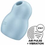 Satisfyer Pro To Go 1 Double Air Pulse Stimulator & Vibrator – Blue Clitoral Stimulators | SEX Shop Ireland 8