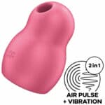 Satisfyer Pro To Go 1 Double Air Pulse Stimulator & Vibrator – Red Clitoral Stimulators | SEX Shop Ireland 8