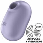 Satisfyer Pro To Go 2 Double Air Pulse Stimulator & Vibrator – Violet Clitoral Stimulators | SEX Shop Ireland 9