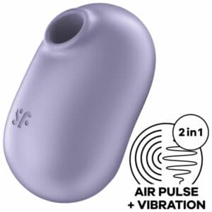 Satisfyer Pro To Go 2 Double Air Pulse Stimulator & Vibrator – Violet Clitoral Stimulators | SEX Shop Ireland