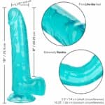 Calex Size Queen Dildo – Blue 20.3 Cm Dildos | SEX Shop Ireland 16