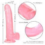Calex Size Queen Dildo – Pink 20.3 Cm Dildos | SEX Shop Ireland 13
