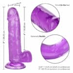 Calex Size Queen Dildo – Purple 15.3 Cm Dildos | SEX Shop Ireland 16