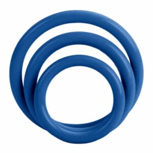 Calex Tri-rings Blue Cock Rings | SEX Shop Ireland
