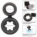 California Exotics Alpha Dual Magnum Ring Black Accessories for the penis | SEX Shop Ireland 17