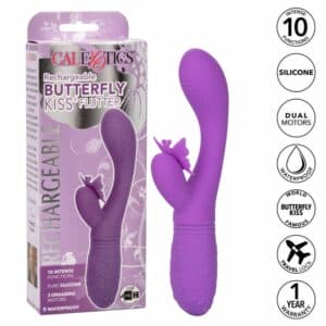 California Exotics Butterfly Kiss Flutter Violet Rabbit Vibrators | SEX Shop Ireland