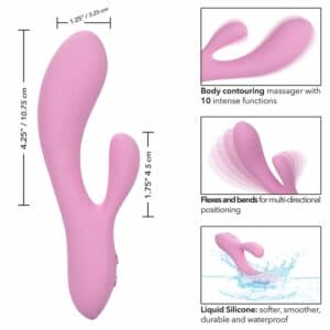 California Exotics Contour Zoie Pink Rabbit Vibrators | SEX Shop Ireland 3
