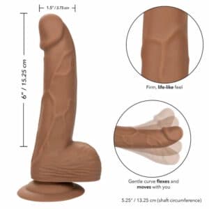 California Exotics Silicone Studs 15,24 Cm Brown Dildos | SEX Shop Ireland 3