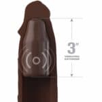 Pipedreams Sleeve 22,86 Cm + 7,62 Cm Plug Remote Brown Penis Extenders & Sleeves | SEX Shop Ireland 9