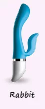 Dual-stimulation rabbit vibrators made of body-safe silicone for simultaneous internal and external pleasure.