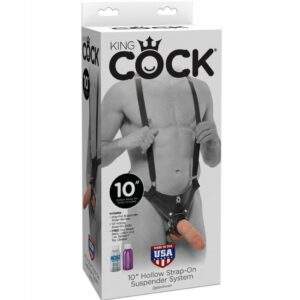 King Cock 25.5 Cm Hollow Strap-on Suspender System Flesh Dildos | SEX Shop Ireland 3