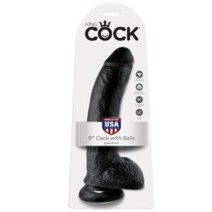 King Cock 9″ Cock Black With Balls 22.9 Cm Dildos | SEX Shop Ireland
