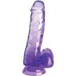 King Cock Clear – Realistic Penis With Balls 13.5 Cm Purple Dildos | SEX Shop Ireland 6