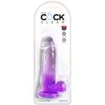 King Cock Clear – Realistic Penis With Balls 15.2 Cm Purple Dildos | SEX Shop Ireland 7