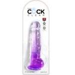 King Cock Clear – Realistic Penis With Balls 16.5 Cm Purple Dildos | SEX Shop Ireland 7