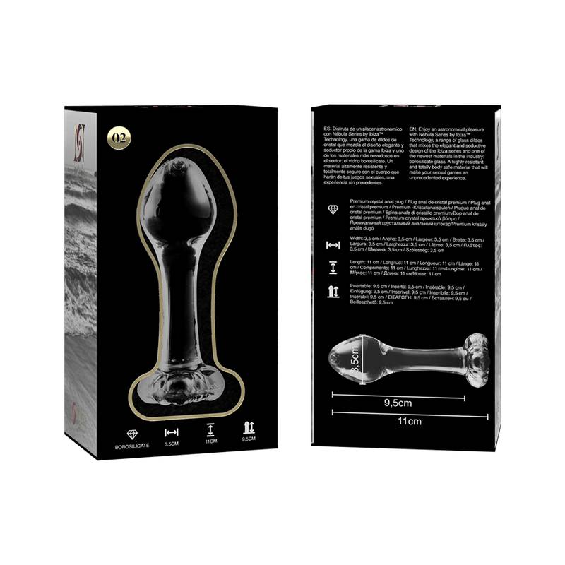 Nebula Series By Ibiza - Model 2 Anal Plug Borosilicate Glass 11 X 3.5 Cm Clear Nebula Series By Ibiza - Model 2 Anal Plug Borosilicate Glass 11 X 3.5 Cm Clear