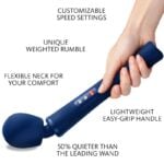 FUN FACTORY – VIM SILICONE RECHARGEABLE VIBRATING WEIGHTED RUMBLE WAND MIDNIGHT BLUE Vibrators | SEX Shop Ireland 14