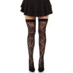 LEG AVENUE – WILD ROSES NET STOCKS BLACK Fashion & Lingerie | SEX Shop Ireland 7